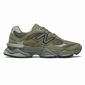 New Balance 9060 Shoes - Dark Olivine Cool Design Layered Support
