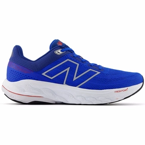 Soft Collar Hyper Efficient Tread New Balance Men's 860v14 Wide Fit Running Shoes Blue Oasis / White / True Red
