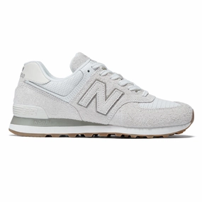 Microperforated Vamp Soft Chic New Balance Womens 574 Shoes - Sea Salt