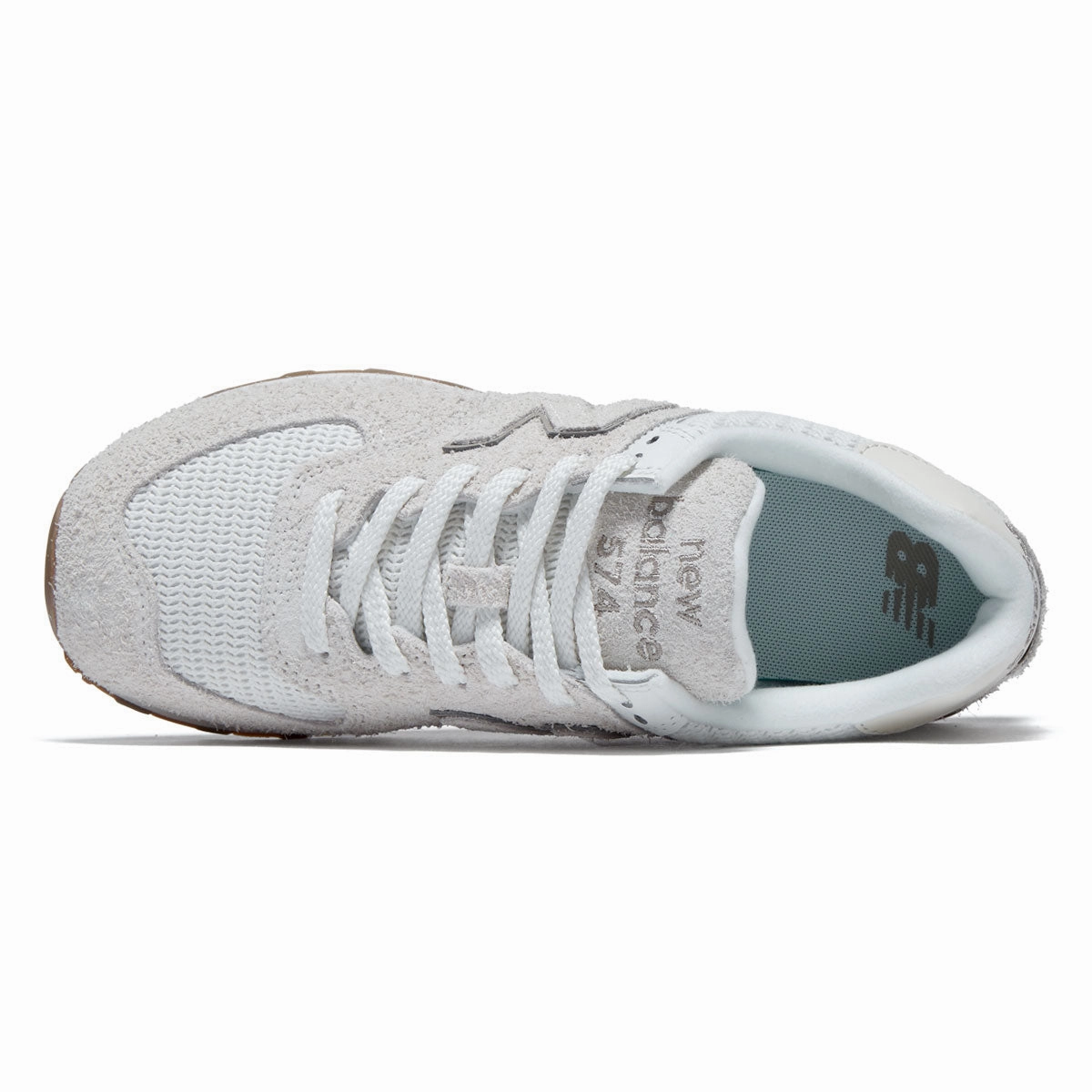 New Balance Womens 574 Shoes - Sea Salt Superior Traction High Rebound Sole