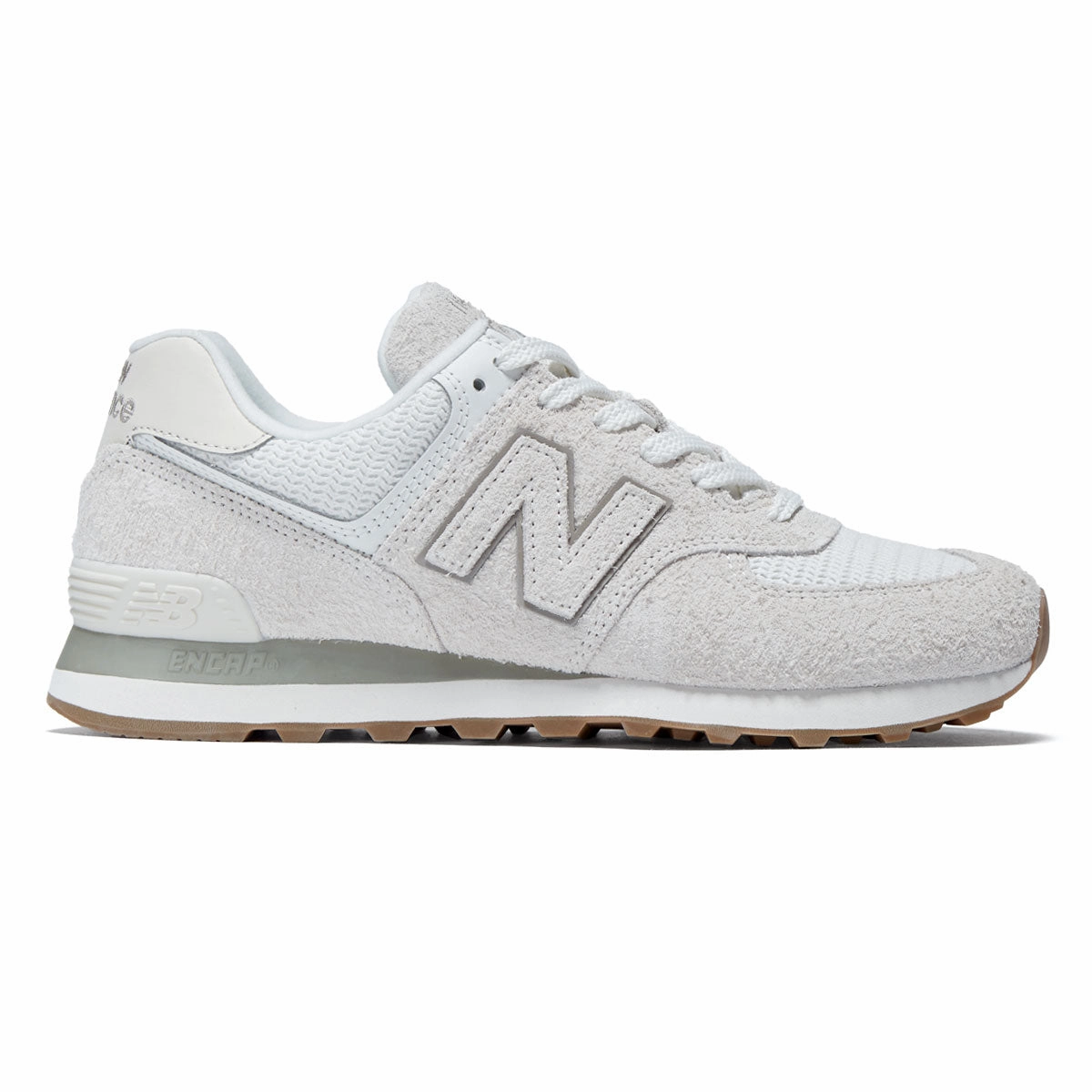 Microperforated Vamp Soft Chic New Balance Womens 574 Shoes - Sea Salt