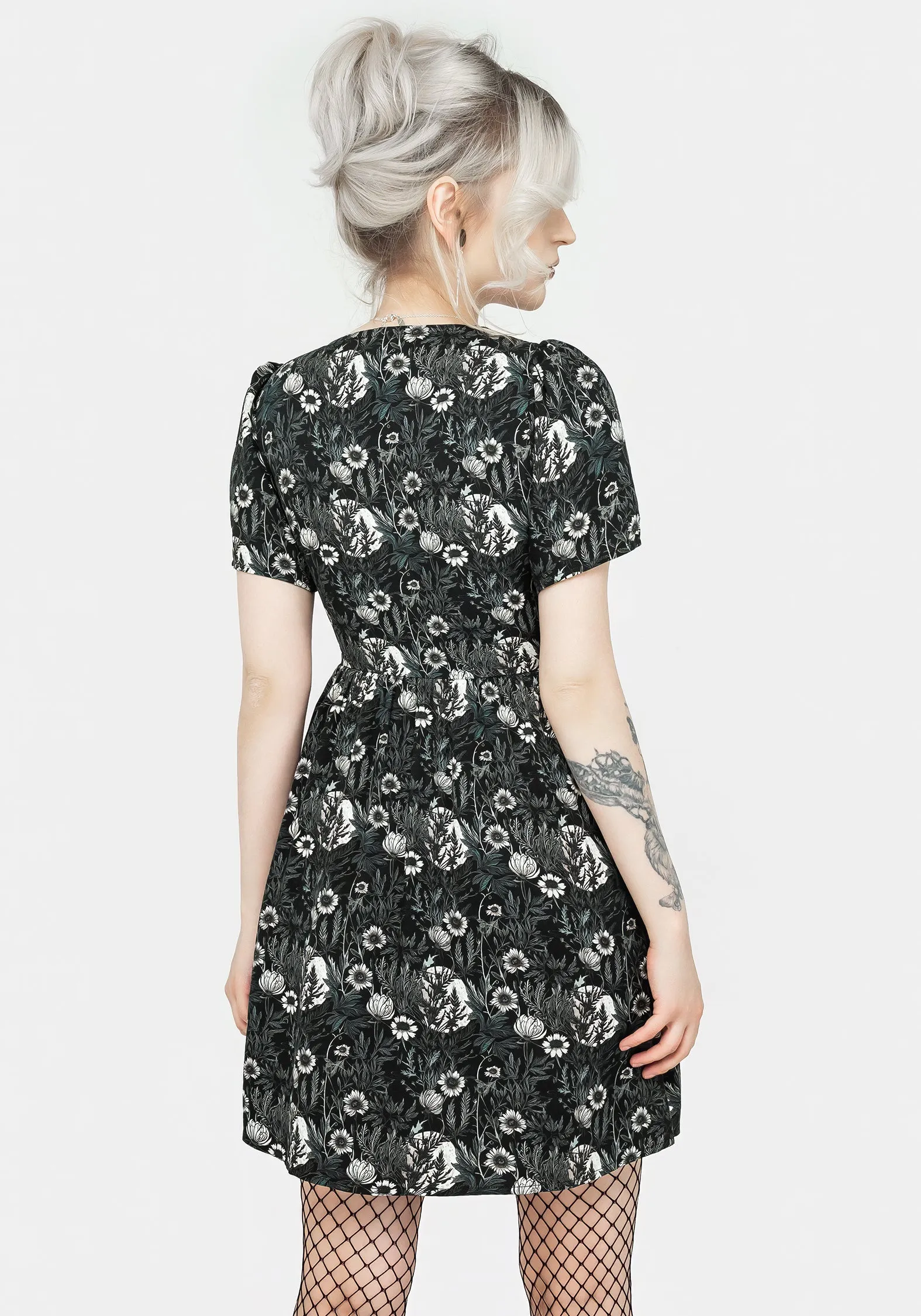 Nightbloom Collared Mini Dress Effortless Mood