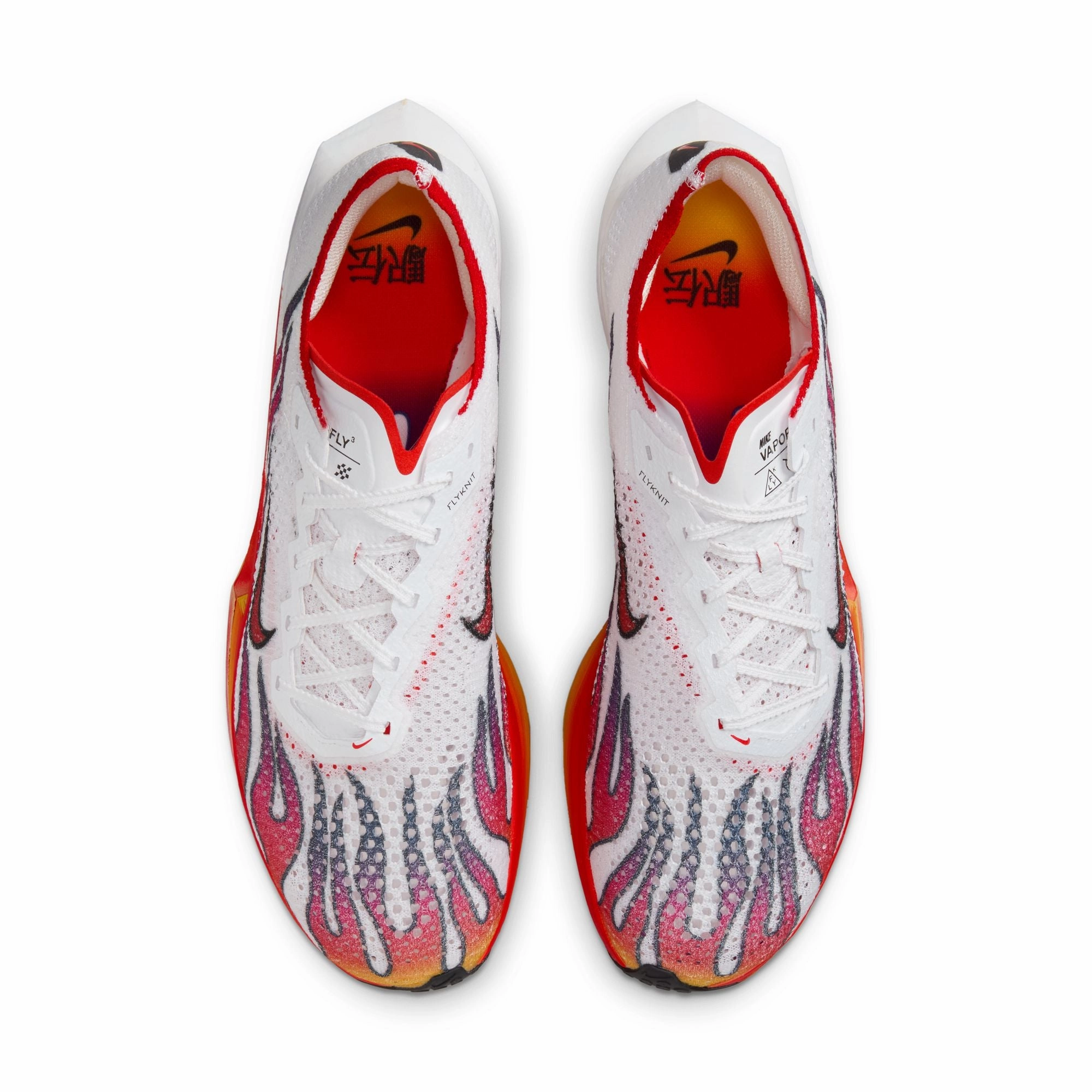 Nike Men's Vaporfly 3 Ekiden Running Shoes White / Habanero Red / Black / University Red medallion - decorated running wear