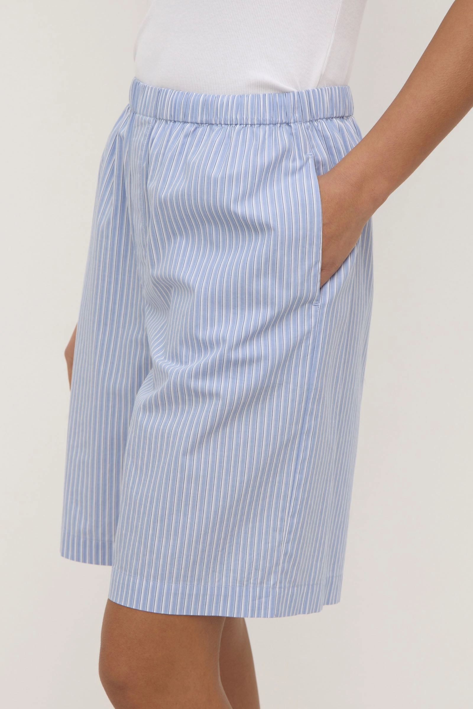 sports event Nixie Stripe Longline Short