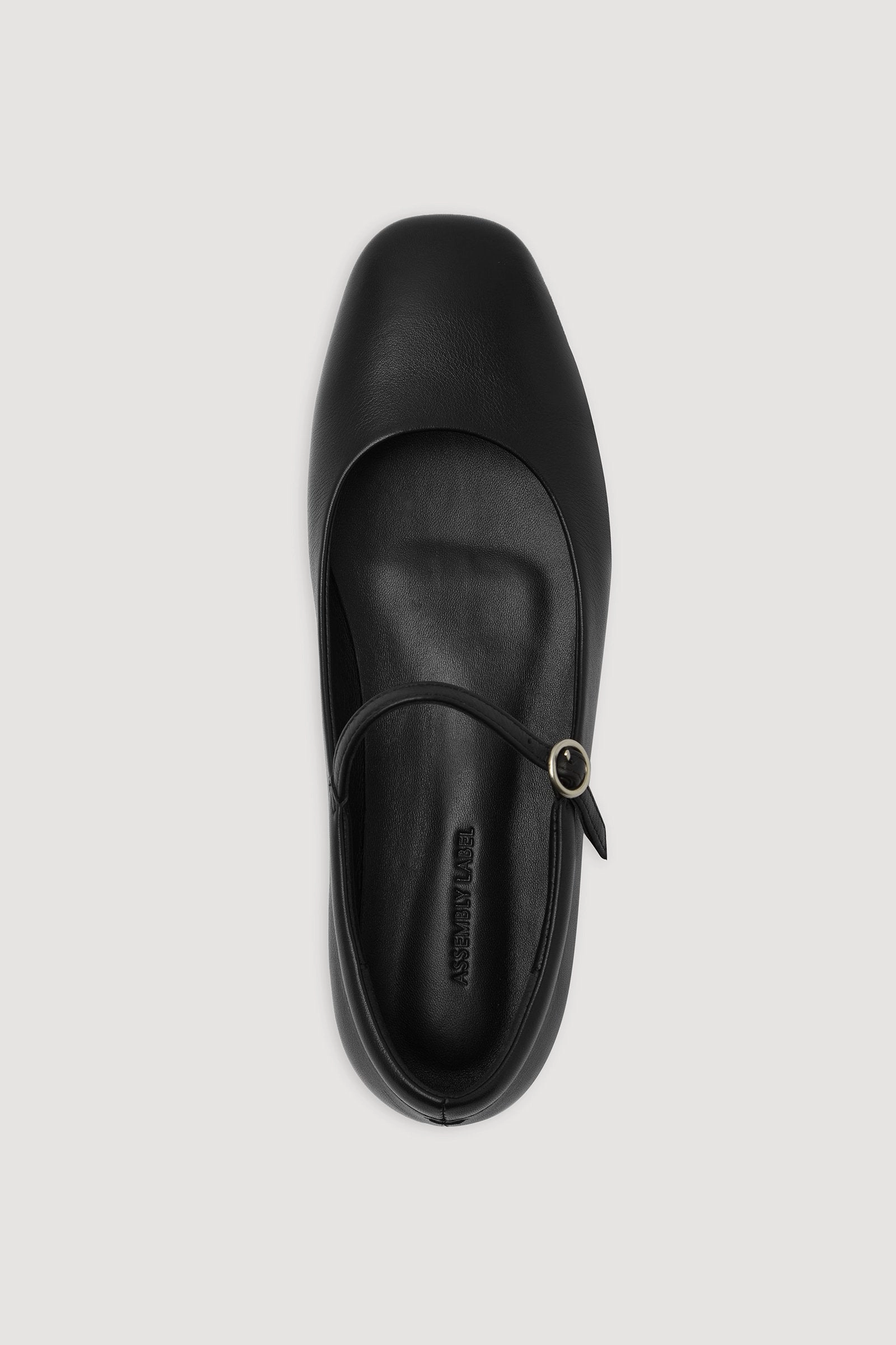 Beth Leather Ballet Flat Adjustable Step Stable