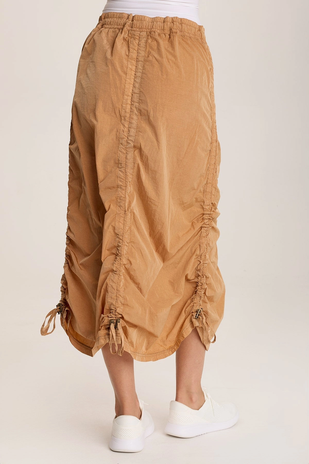 Comfort Wear yoga session Zeno Ruched Sporty Cargo Midi Skirt