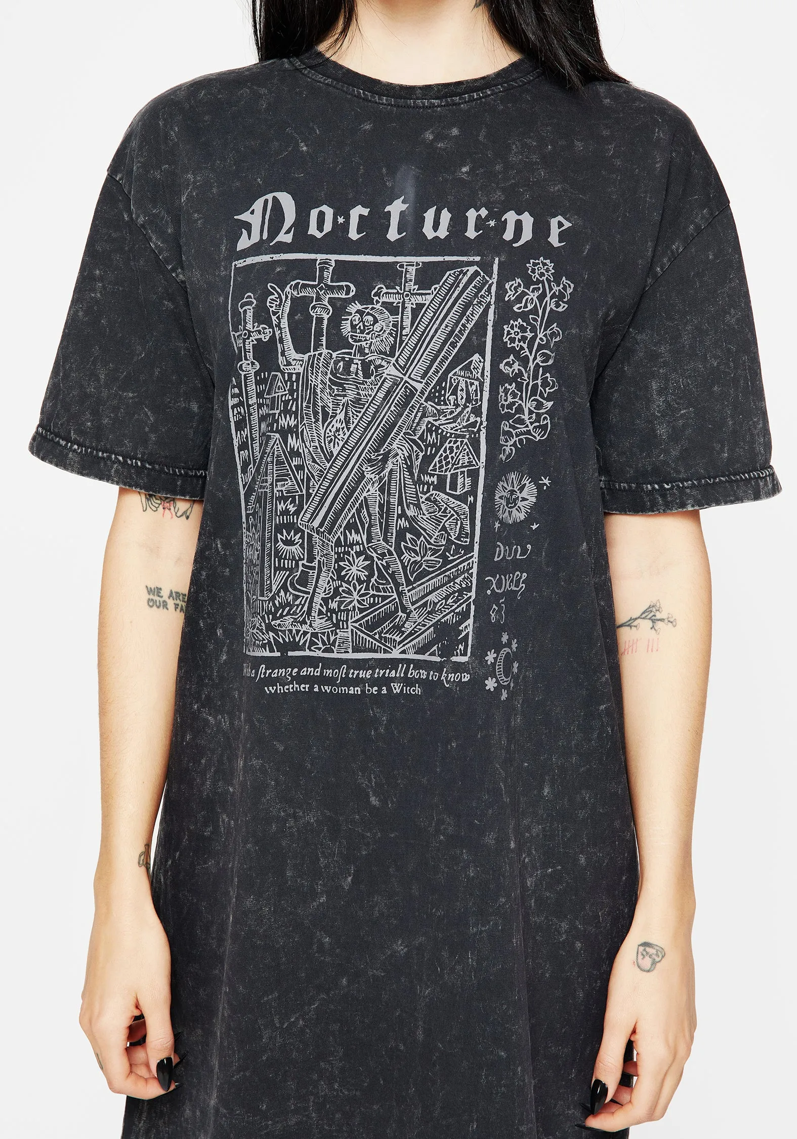 Breathable Microfiber Odor Control Finish Nocturne Tee Dress