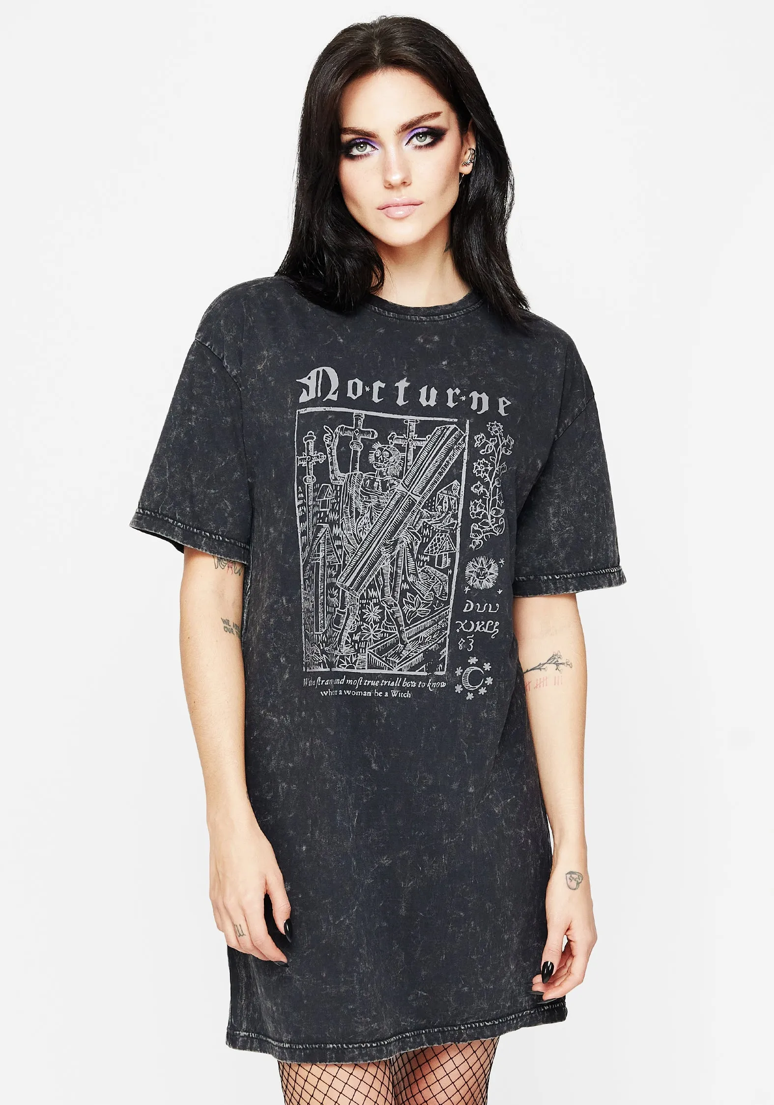 MicrofiberBlend Nocturne Tee Dress