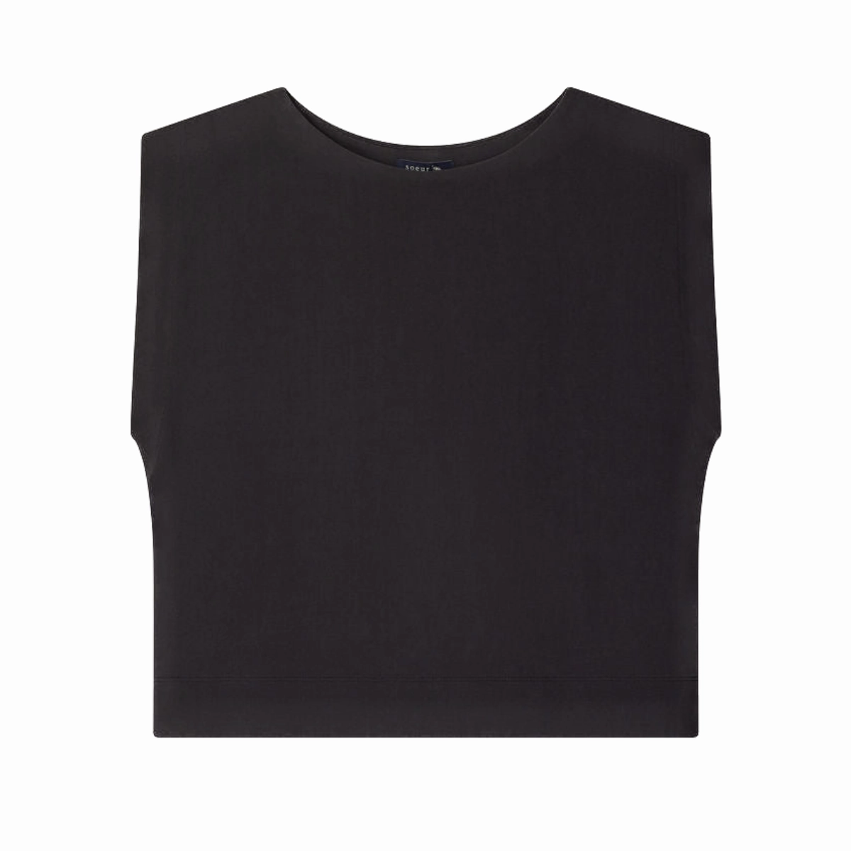 Noir Amanda T-Shirt Flatlock stitching