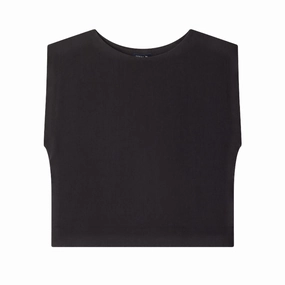 Noir Amanda T-Shirt Flatlock stitching
