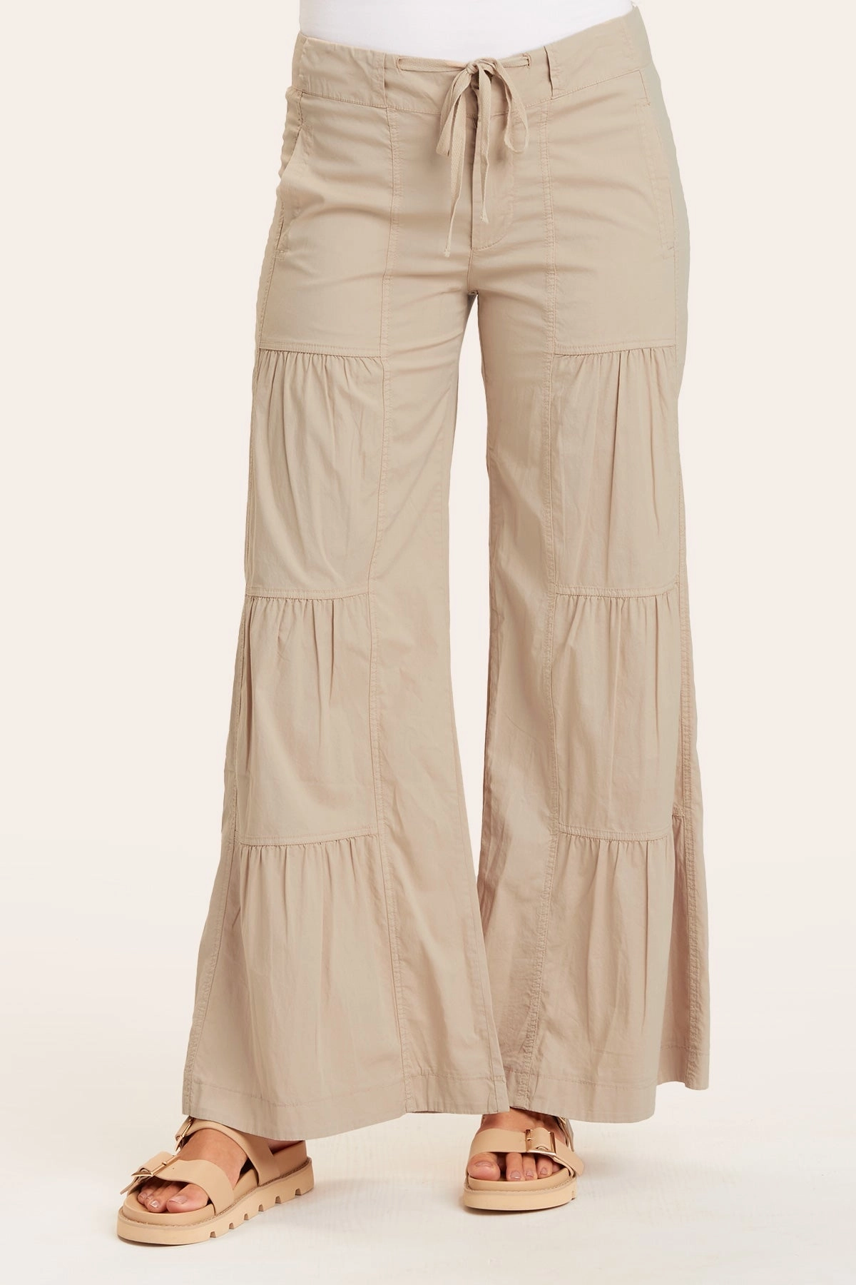 Terraced Wide Leg Pant Dynamic Flex Panels