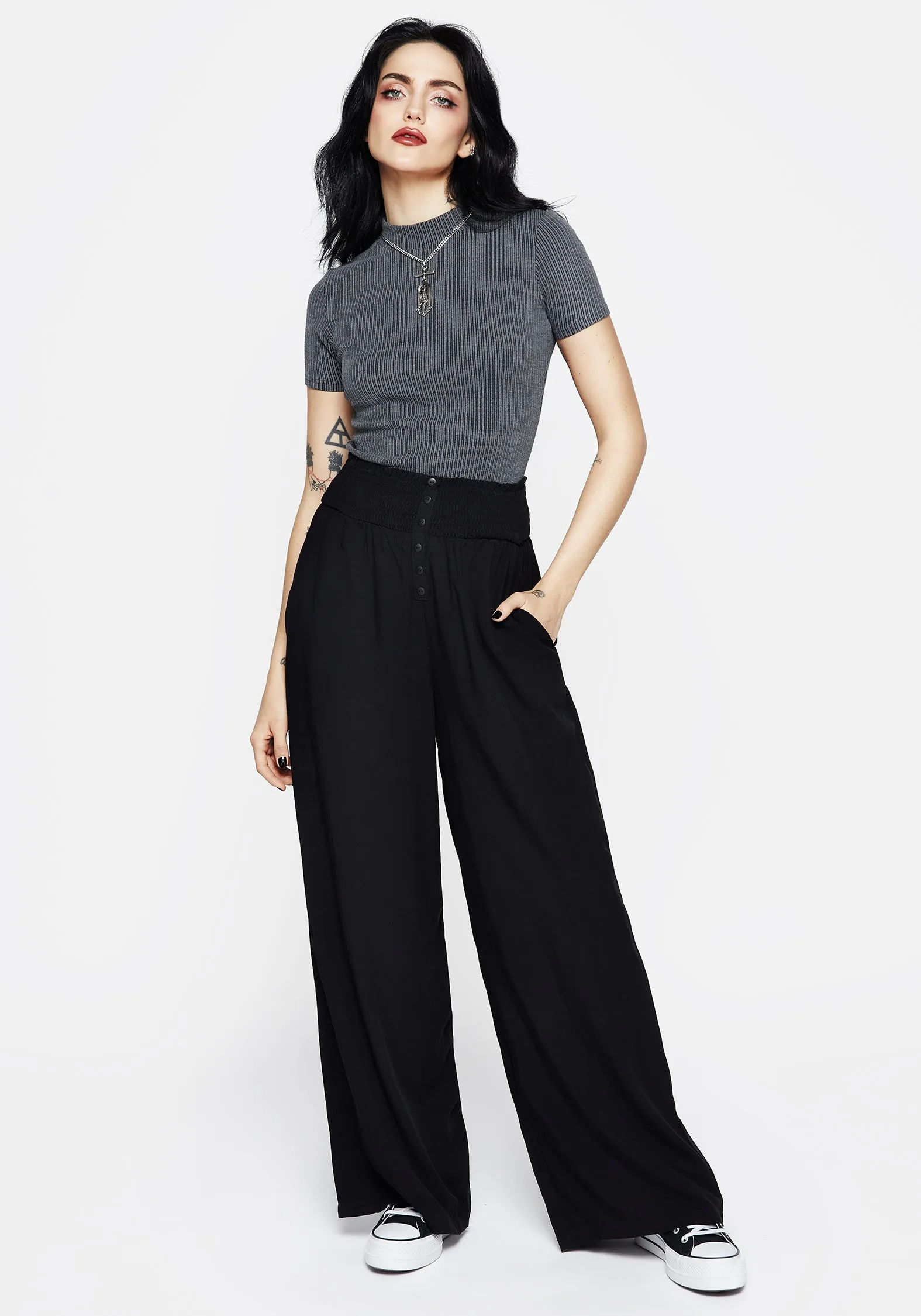 Dusk Flowy Trousers Casual Office