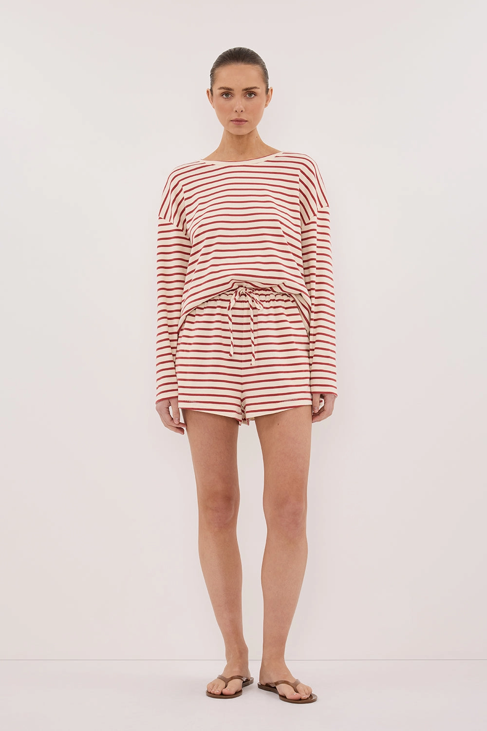 NOLA SAHARA STRIPE LONG SLEEVE TEE Chill Vibe