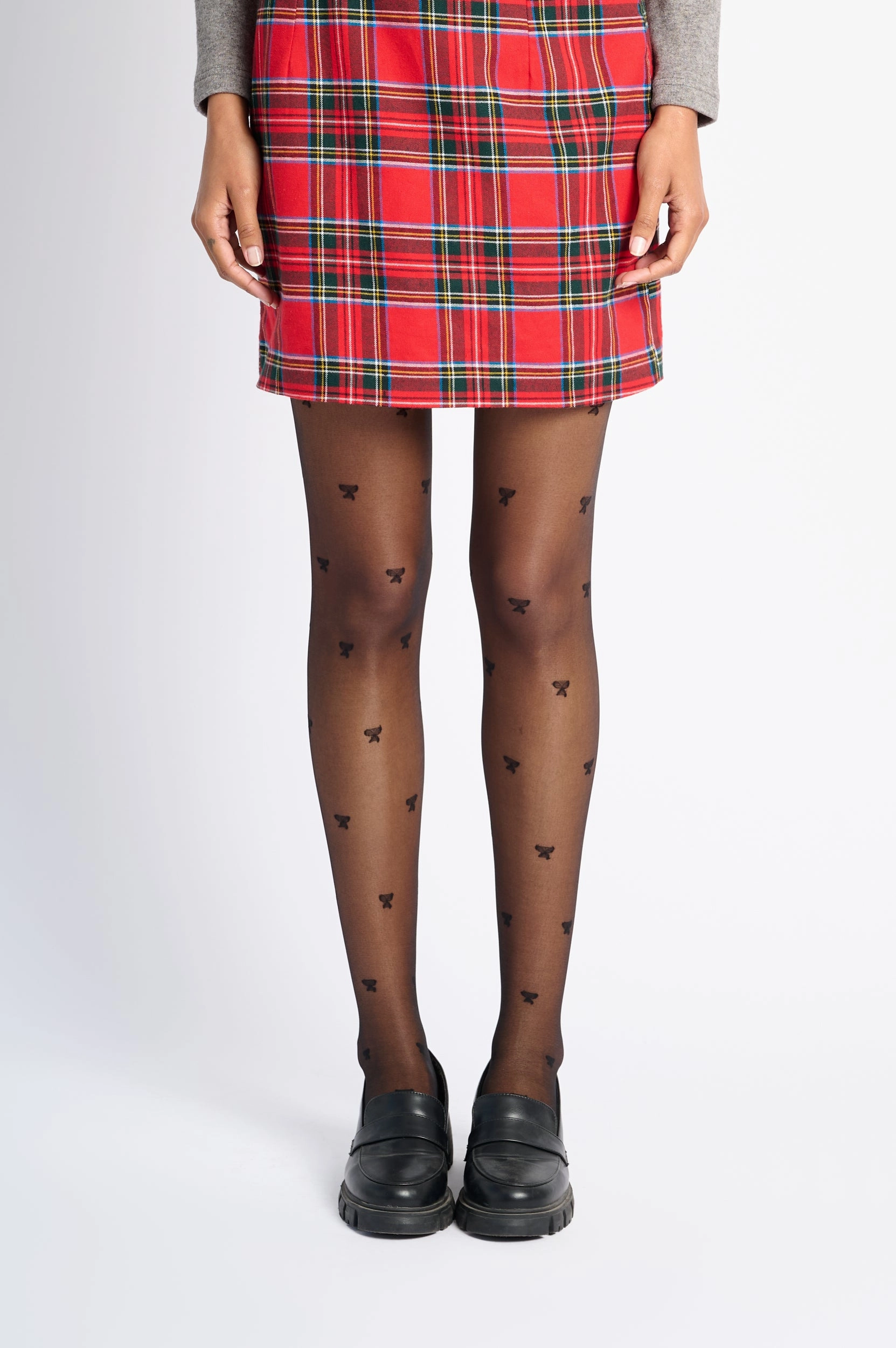 Mini Skirt in Red Tartan Subtle Shimmer Seasonal special