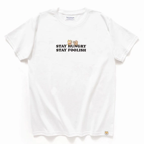 (ZT880) Stay Hungry Stay Foolish Graphic Tee Travel Comfort
