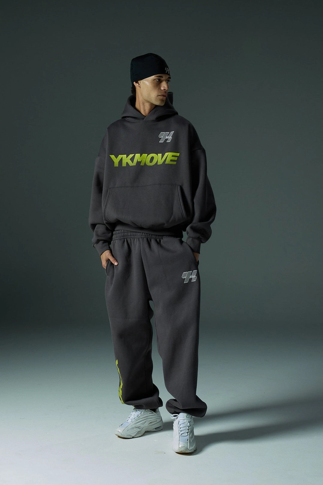 YK Move Activate Hoodie | Charcoal Sun wear Lightweight Fabric