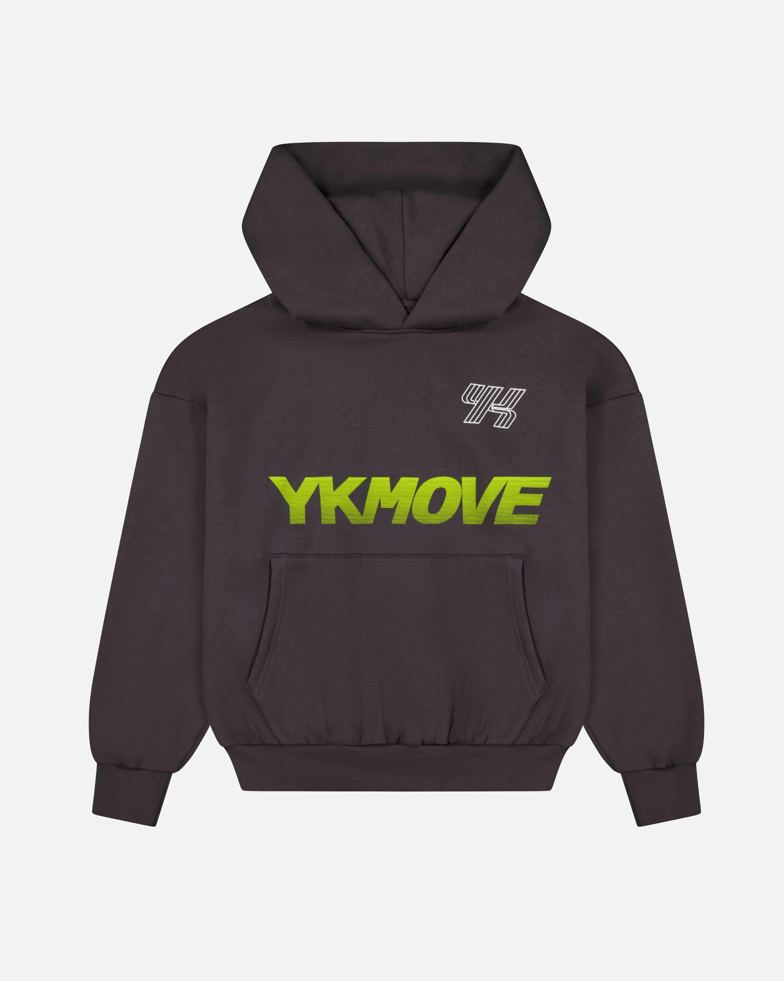 YK Move Activate Hoodie | Charcoal Double Layer Hood