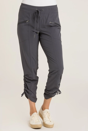 Runyon Whisper Stretch Adjustable Ruched Active Pant Cooling Fabric Free Movement