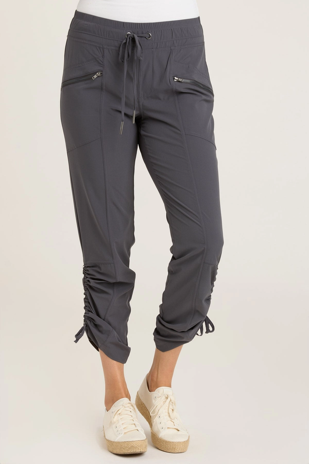 Runyon Whisper Stretch Adjustable Ruched Active Pant Cooling Fabric Free Movement