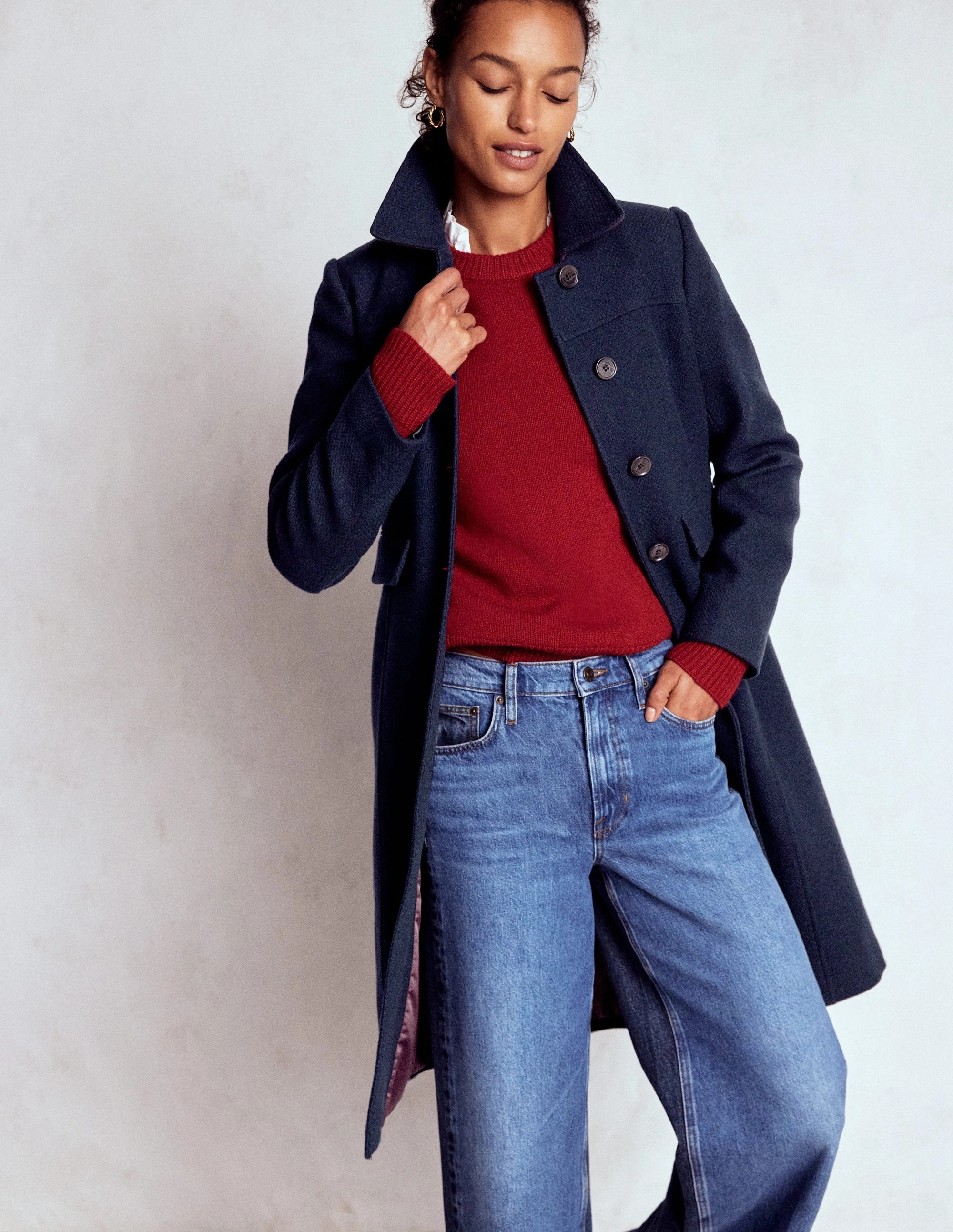 St Albans Coat-Navy Army Style