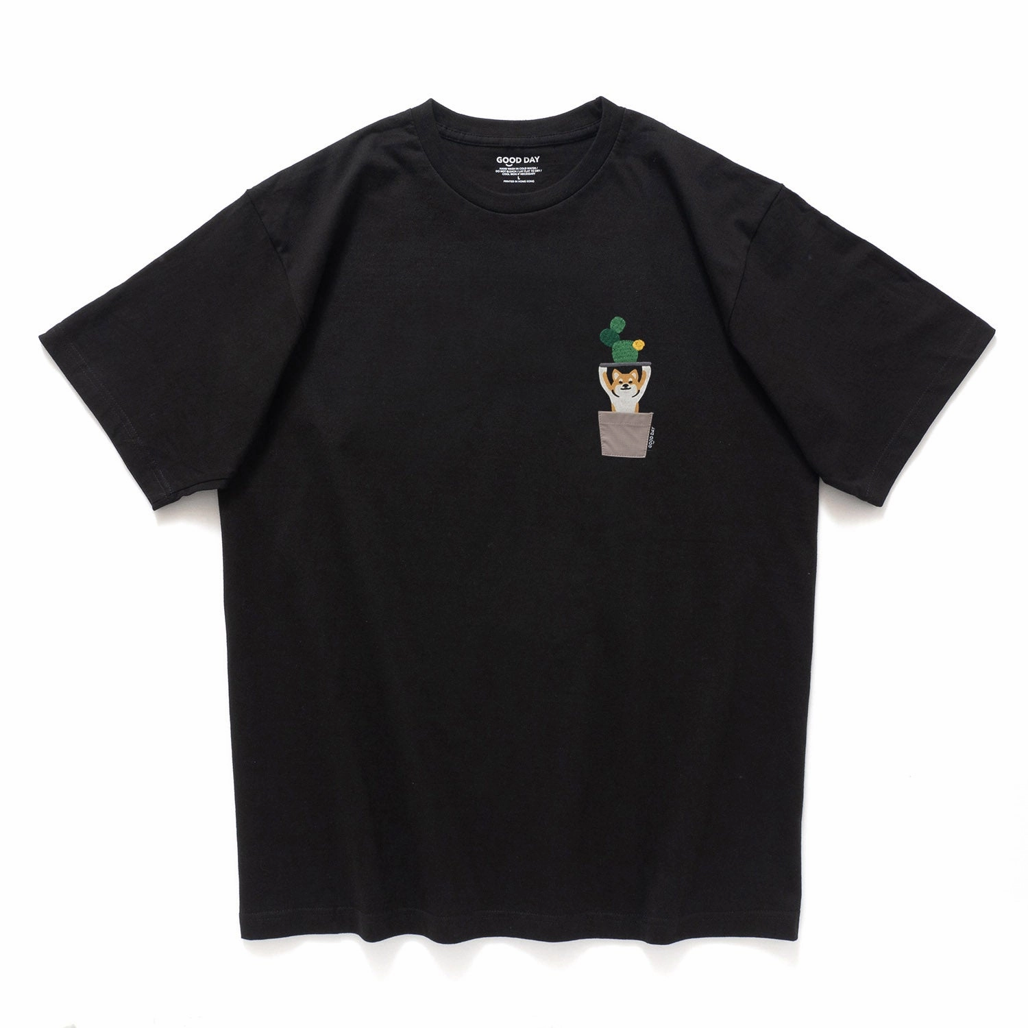(ZT1178) Animal Plant Embroidery Tee Breathable mesh AntiStatic Properties