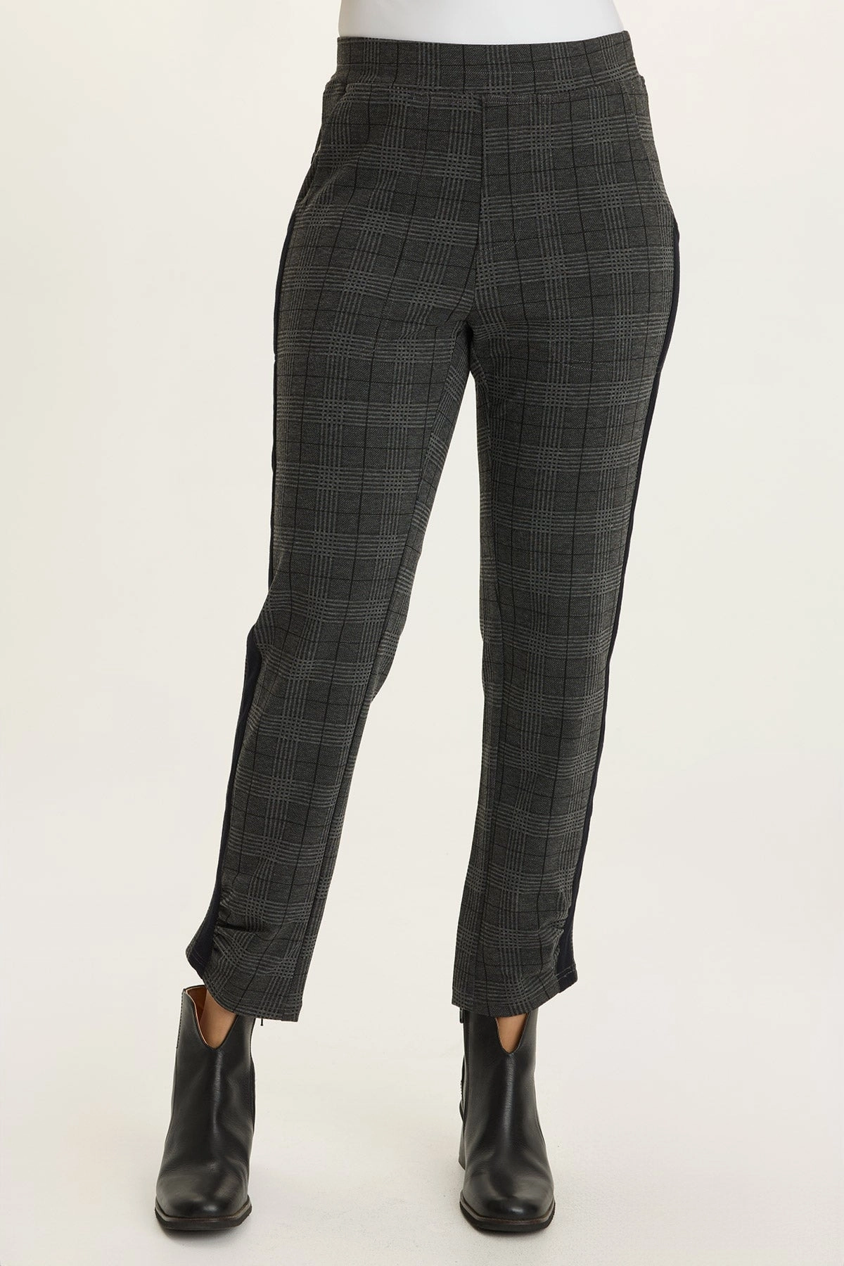 Sport Capri Nestor Plaid   Stripe Ponte Pant
