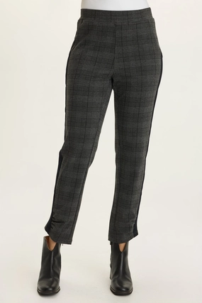 Sport Capri Nestor Plaid   Stripe Ponte Pant