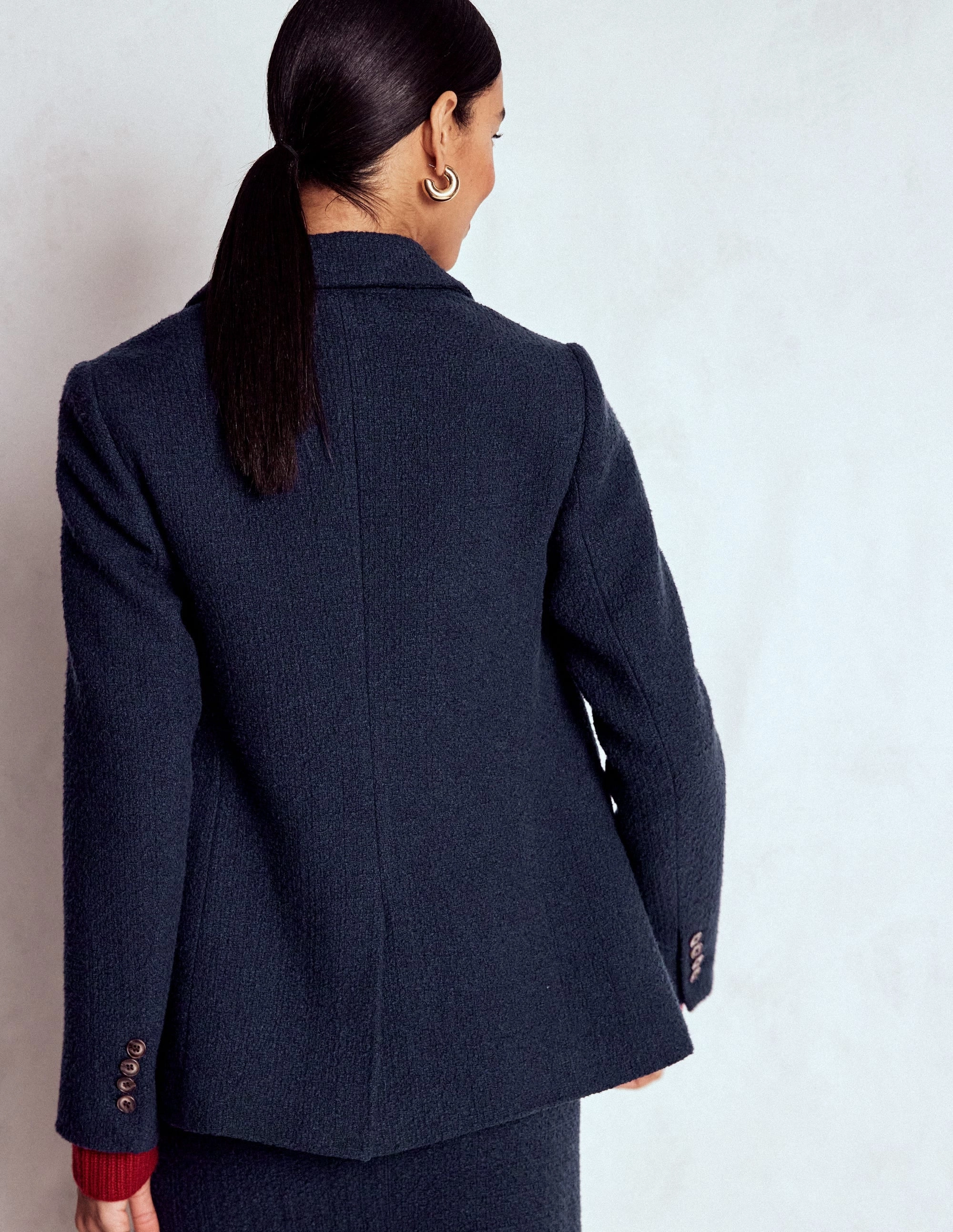 Stamford Texture Blazer-Navy Texture BreathableFabric