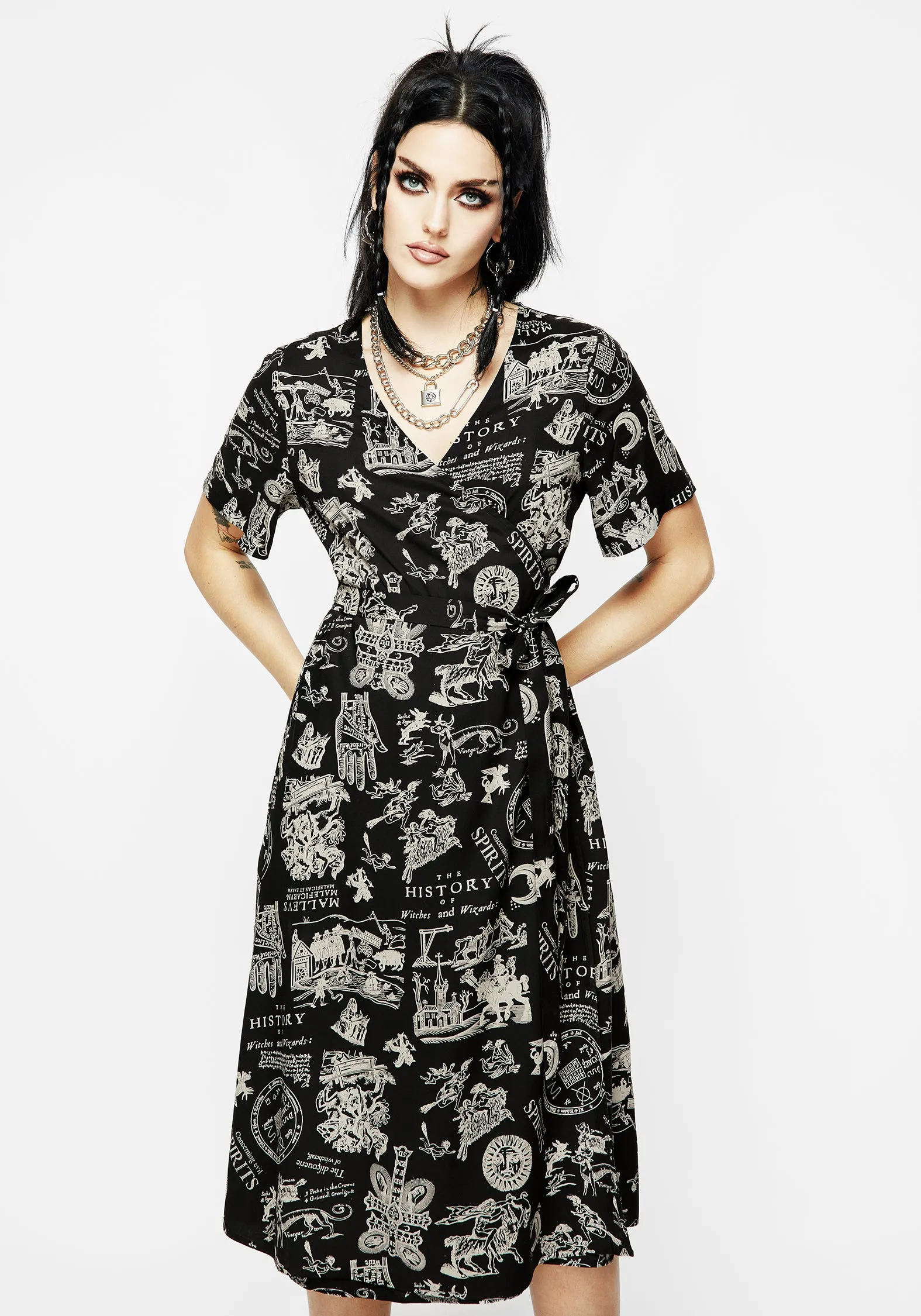 Smart touch Heresy Wrap Midi Dress
