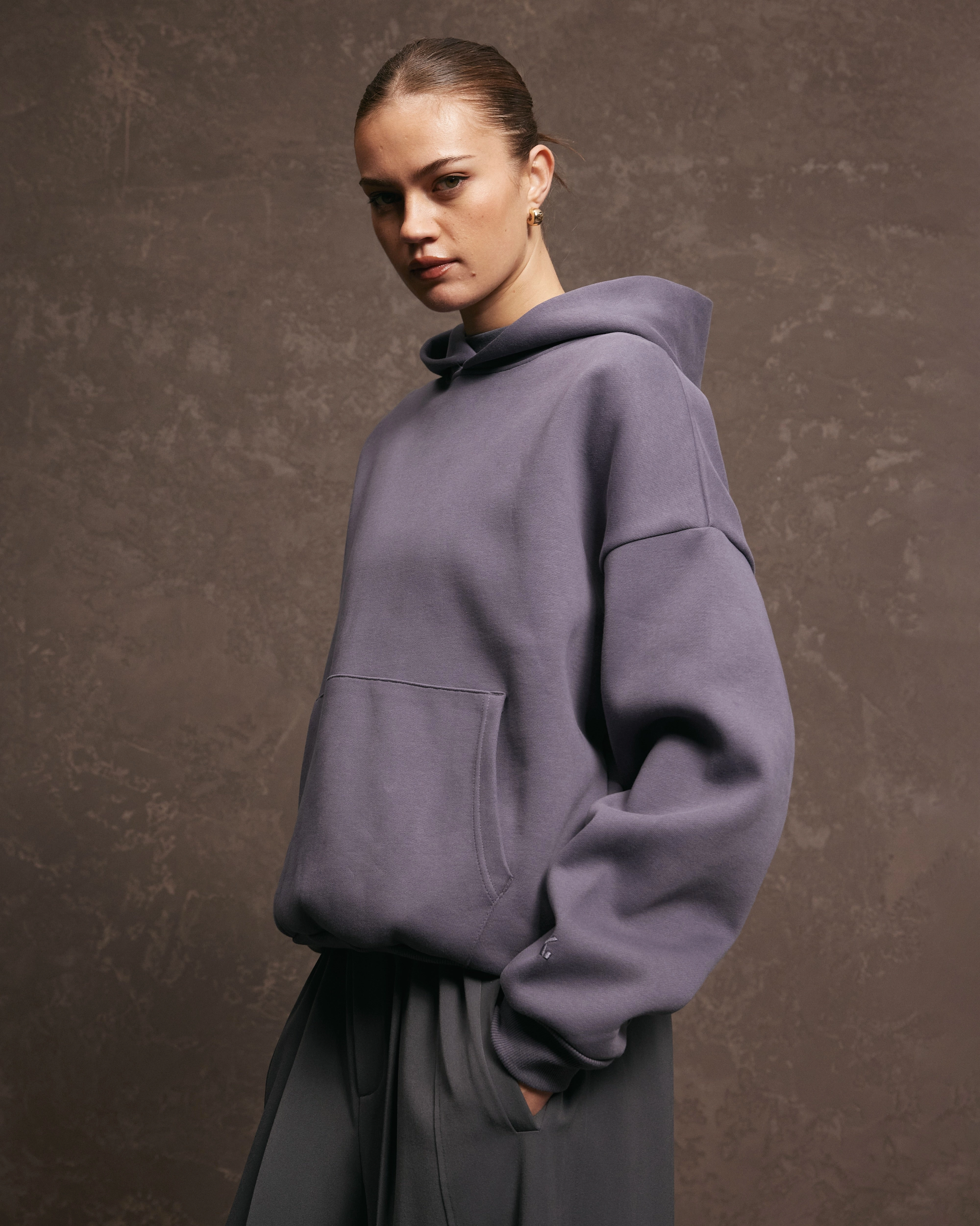 Nothing Hoodie | Denim Ramadan wear Soft Fleece Lining