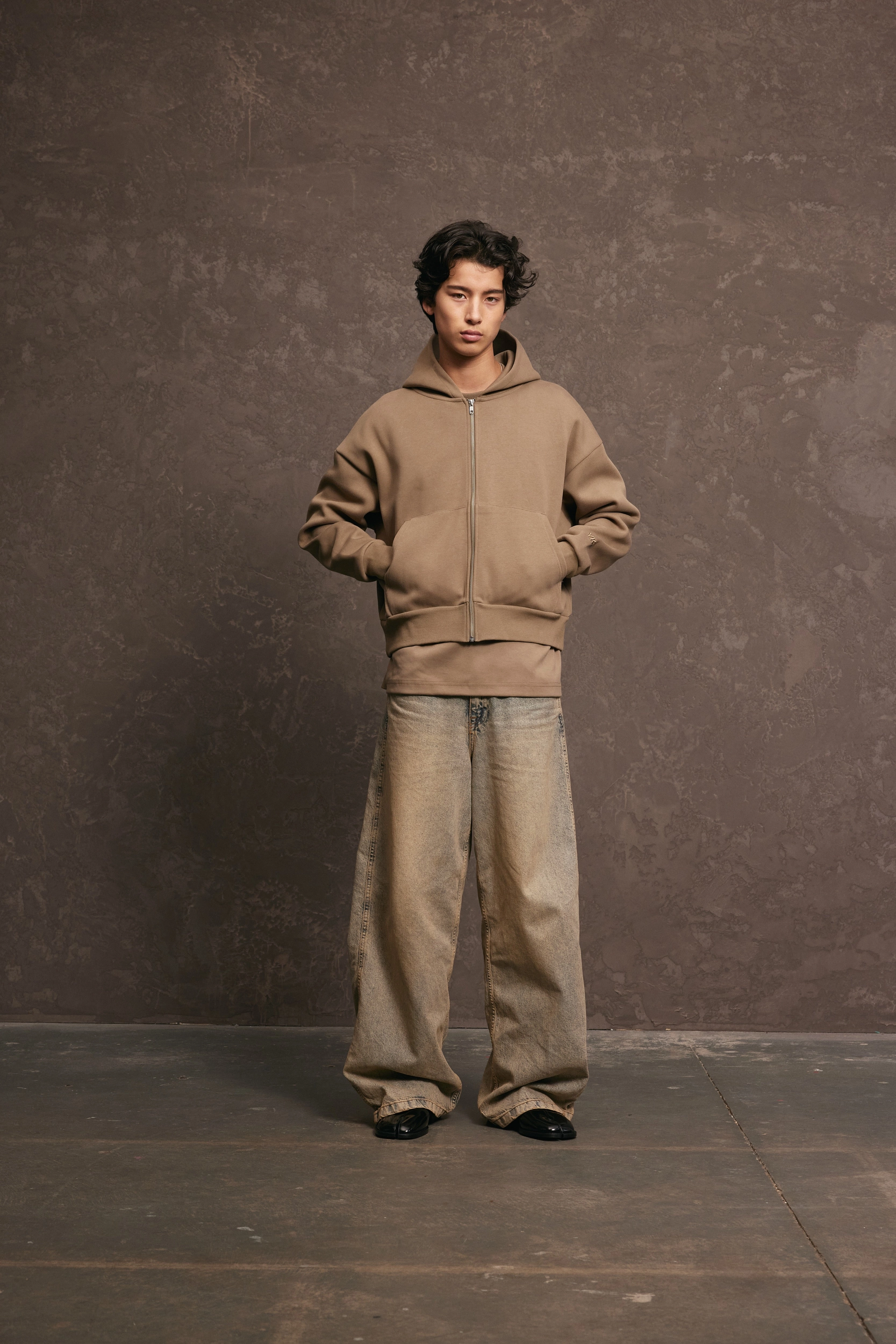 Nothing Zip Up Hoodie | Taupe City Fashion Hiking wear