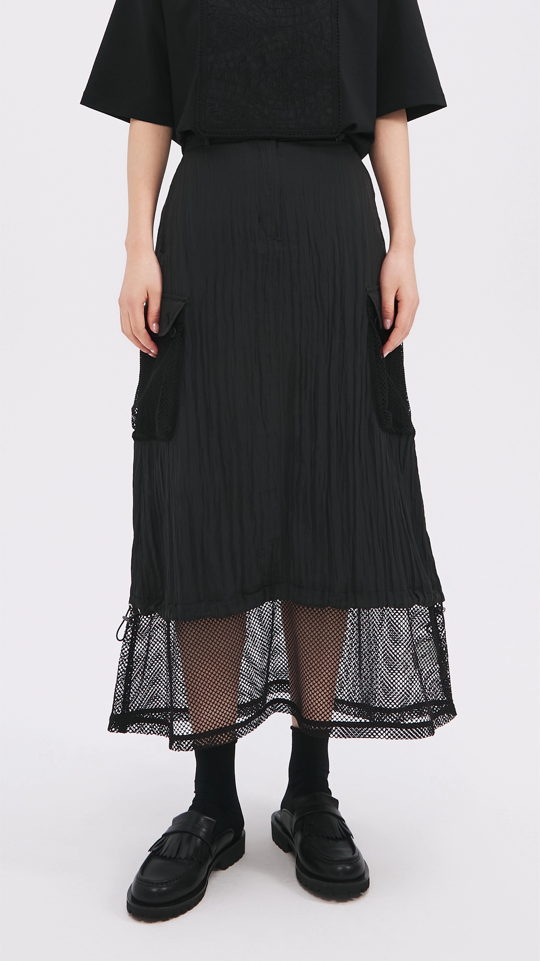 Comfort Innovation Modern Details Nylon Patch Skirt