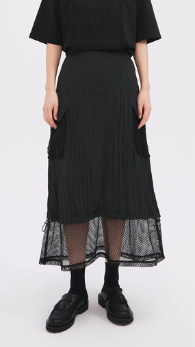 Comfort Innovation Modern Details Nylon Patch Skirt