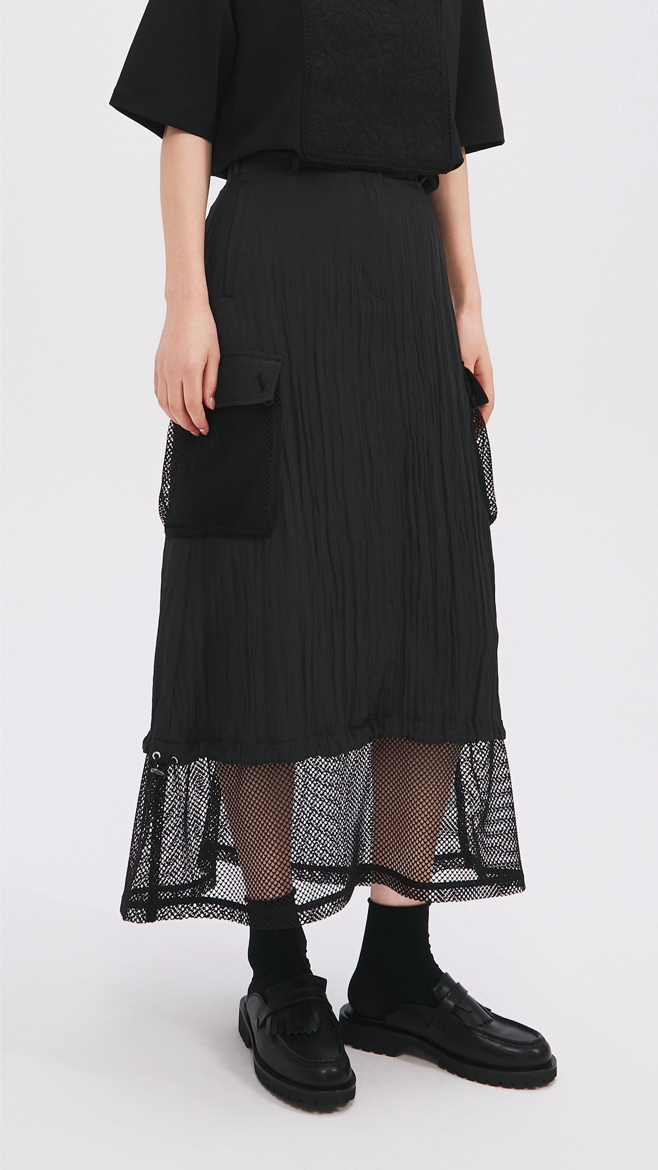 Ultra Comfort Nylon Patch Skirt
