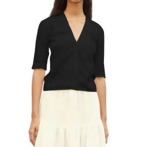 Bio Based Textile Innovation Casual Chic Odalie Cardigan In Black