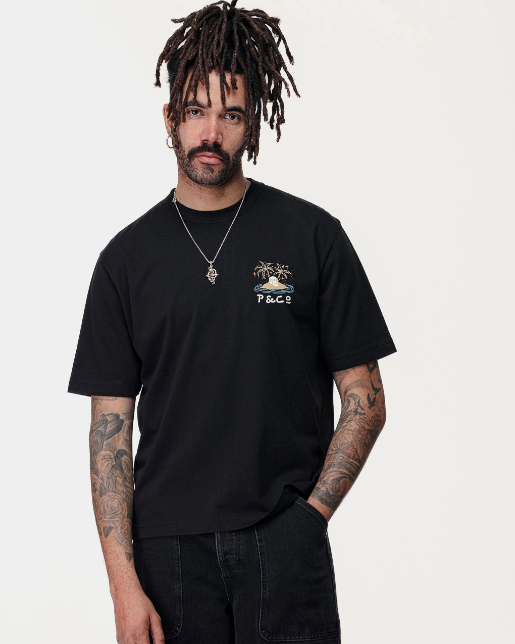 Feelin' Waved Boxy T-Shirt - Washed Black Classic Outfit Style Comfy All-Day