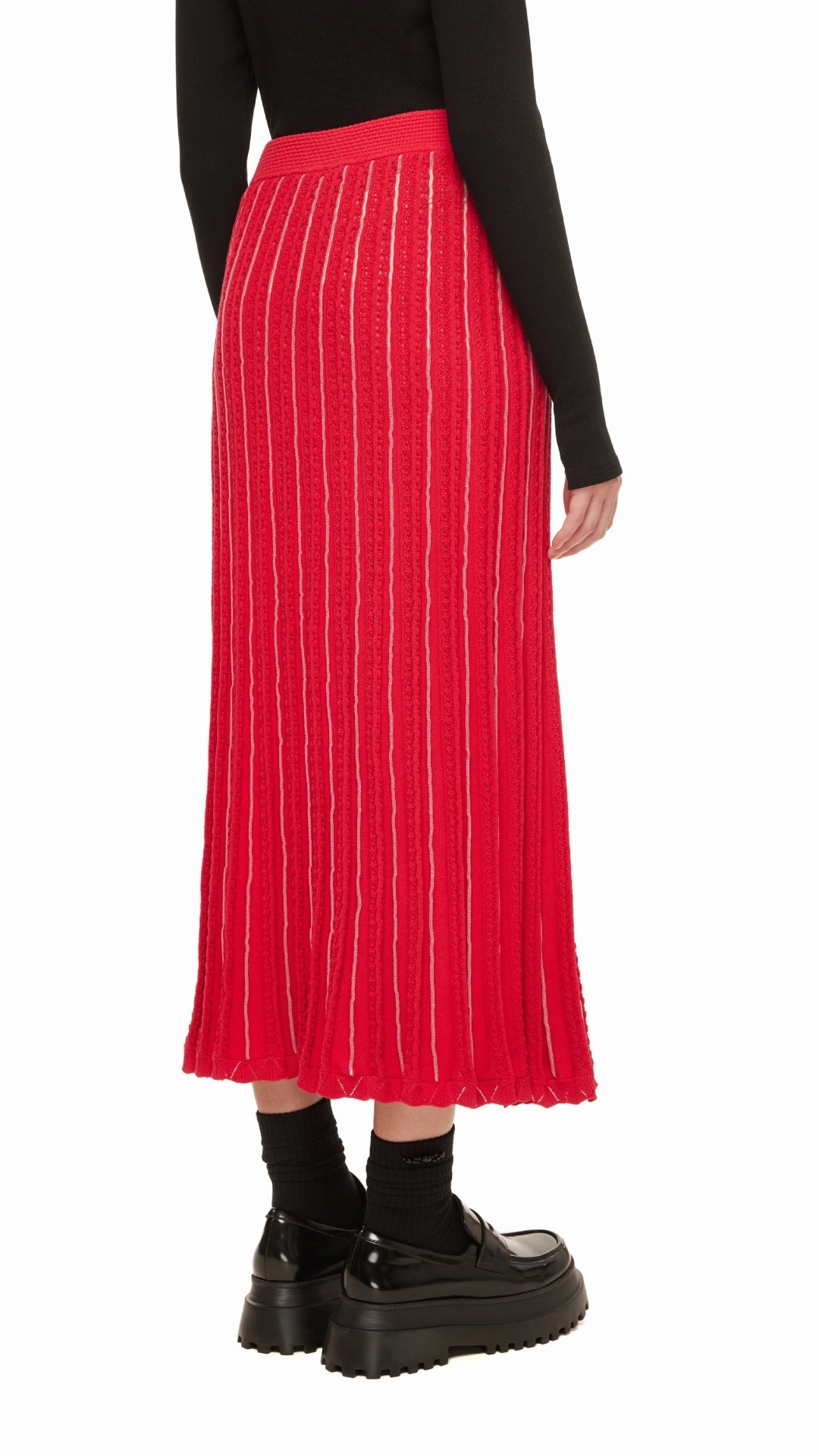 Fancy Knit Skirt Daily Wear Metallic Finish