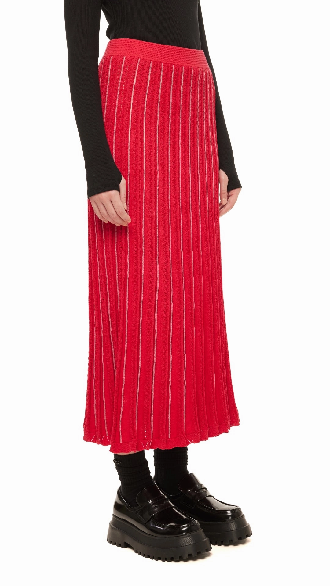 Modest Wear Fancy Knit Skirt