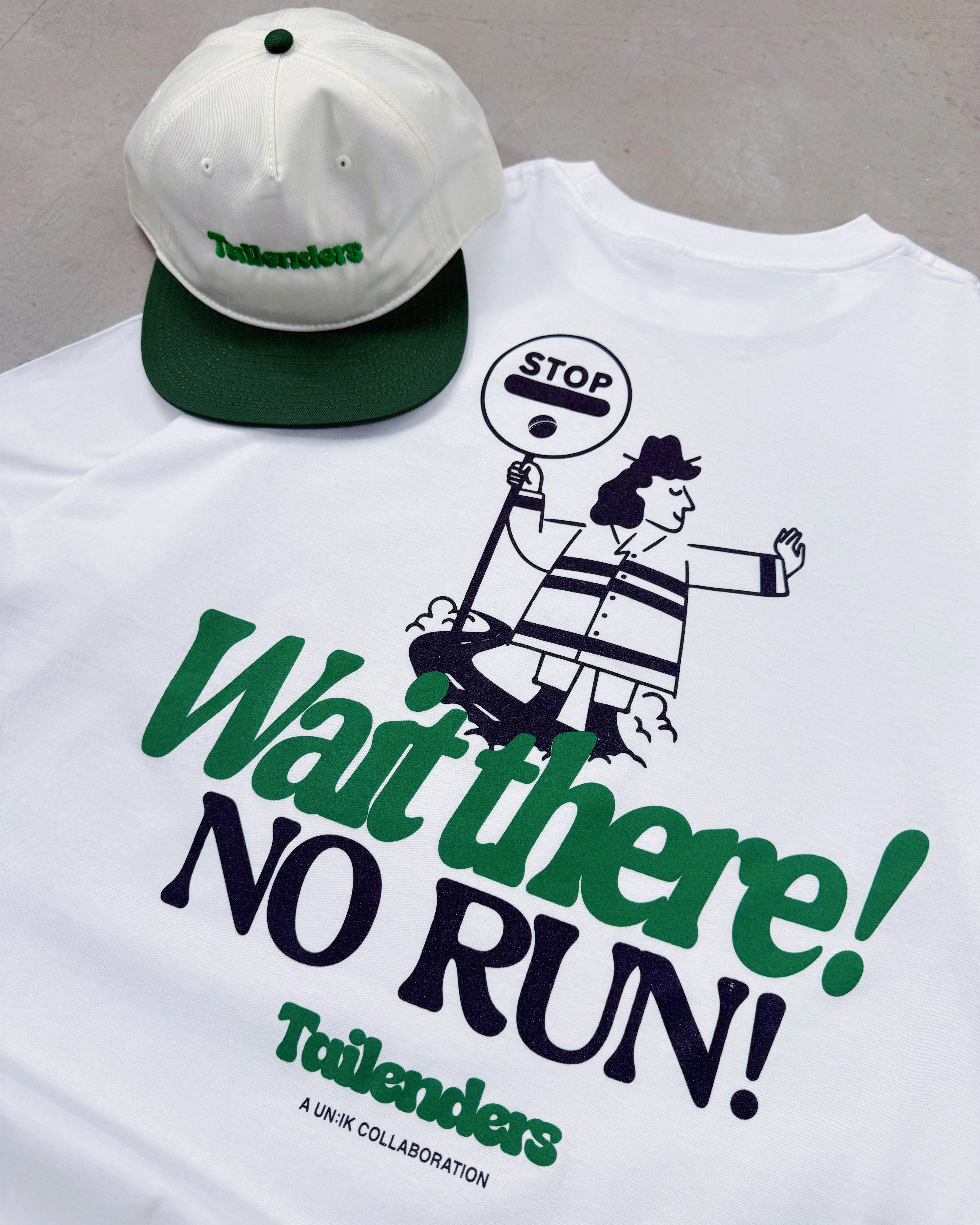 Non Toxic Materials Tailenders 'Wait There!' Tee - White
