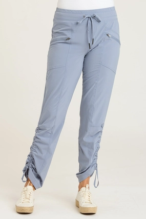 Runyon Whisper Stretch Adjustable Ruched Active Pant Relaxed Design Wear Weekend Ready