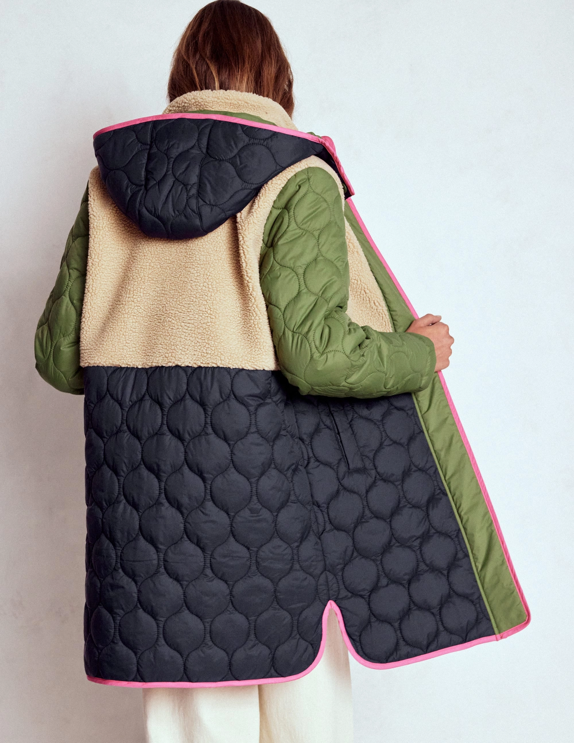 Borg Mix Coat-Multi Borg AllDay Comfort Design