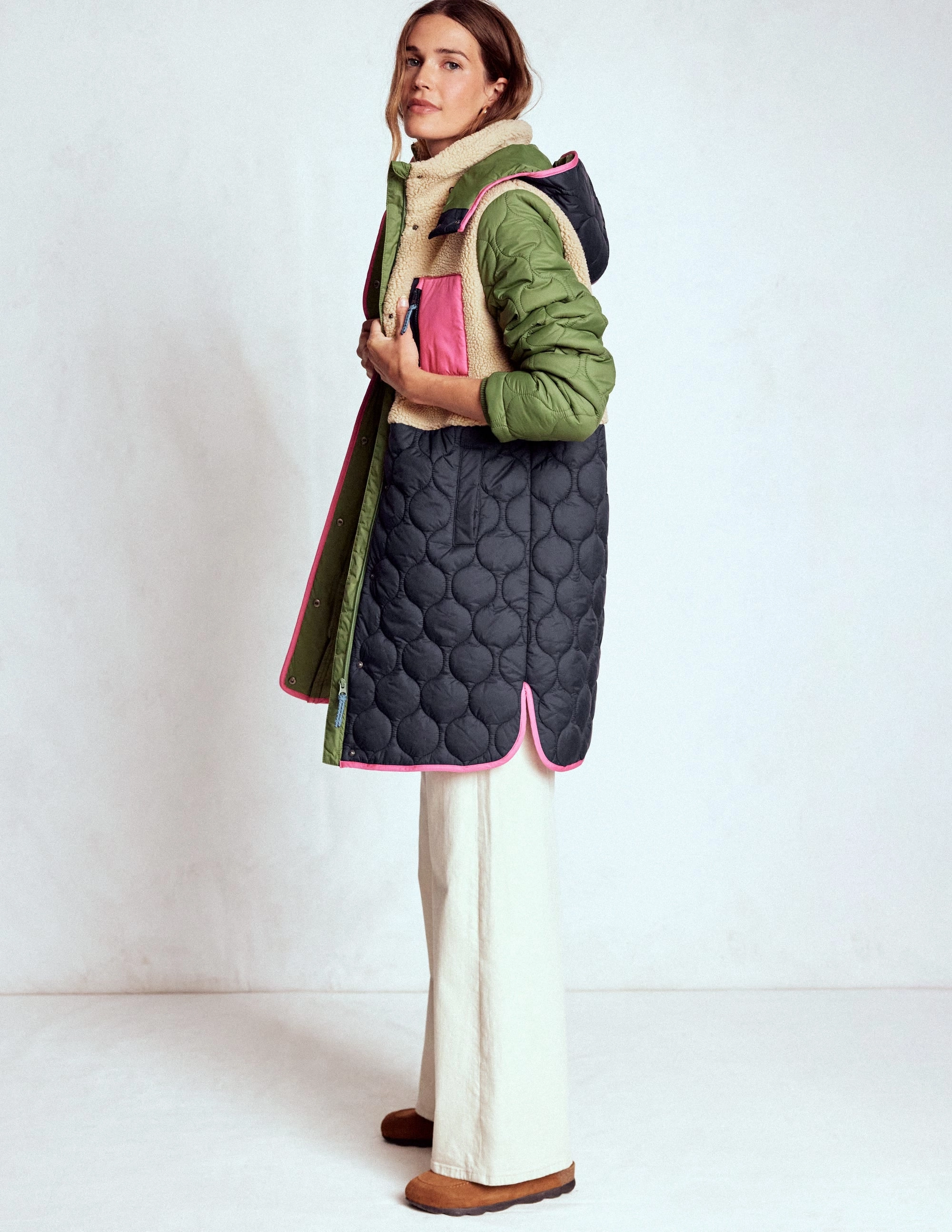 Borg Mix Coat-Multi Borg Travel Must