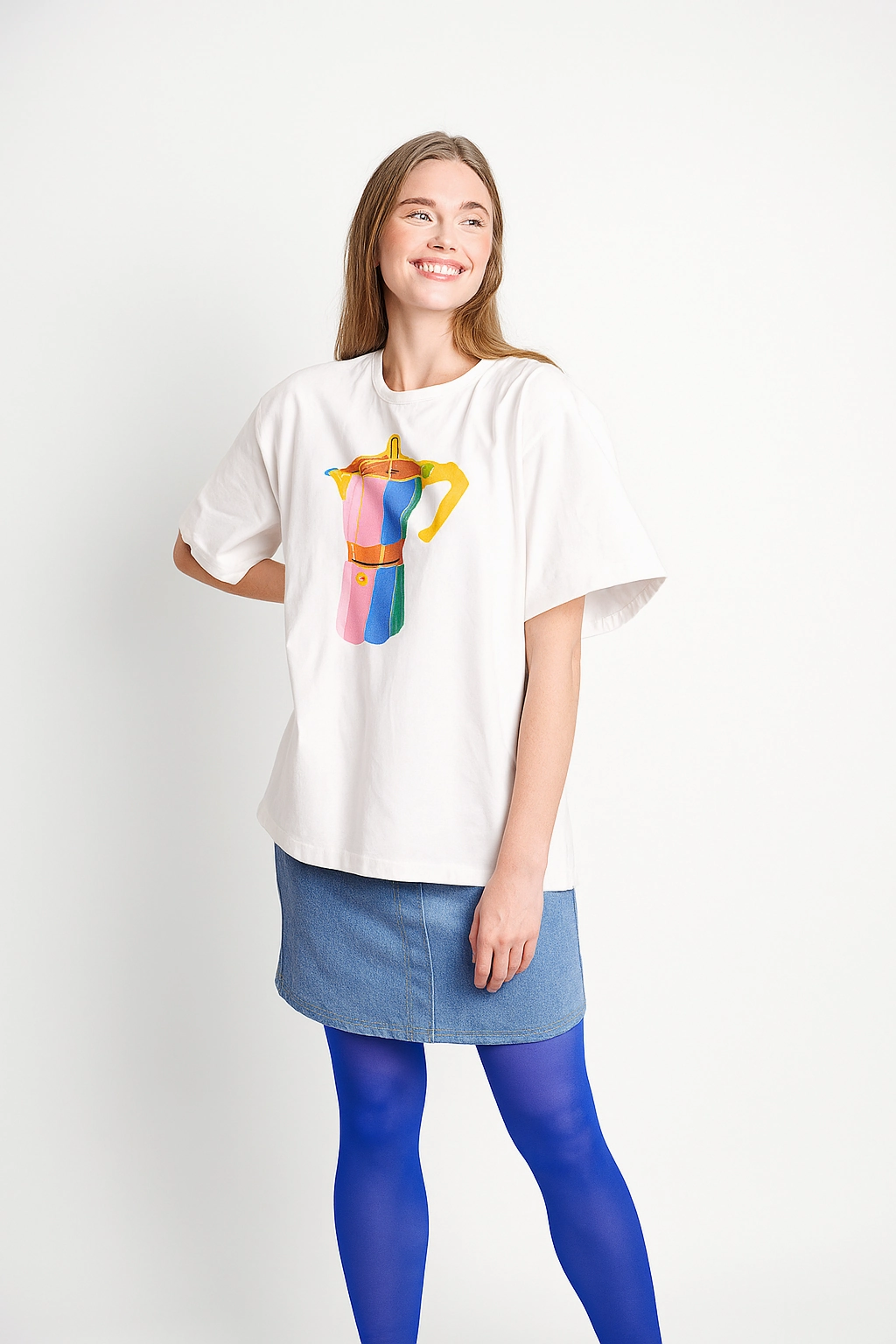 QuickRelease Closure Quick Dry Feature The Boxy Tee with Bright Bialetti