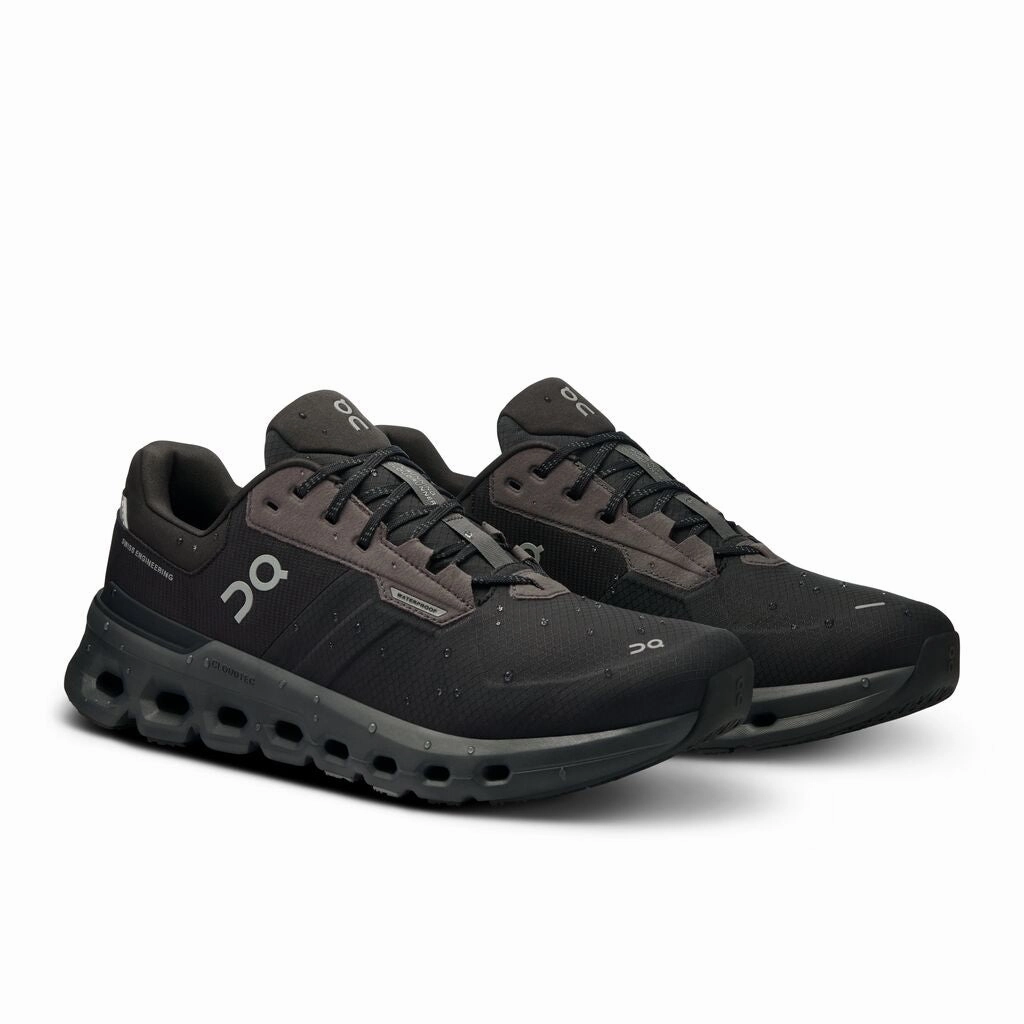 calf - high running shoes Pressure Dispersing On Men's Cloudrunner 2 Waterproof Running Shoes Magnet / Black