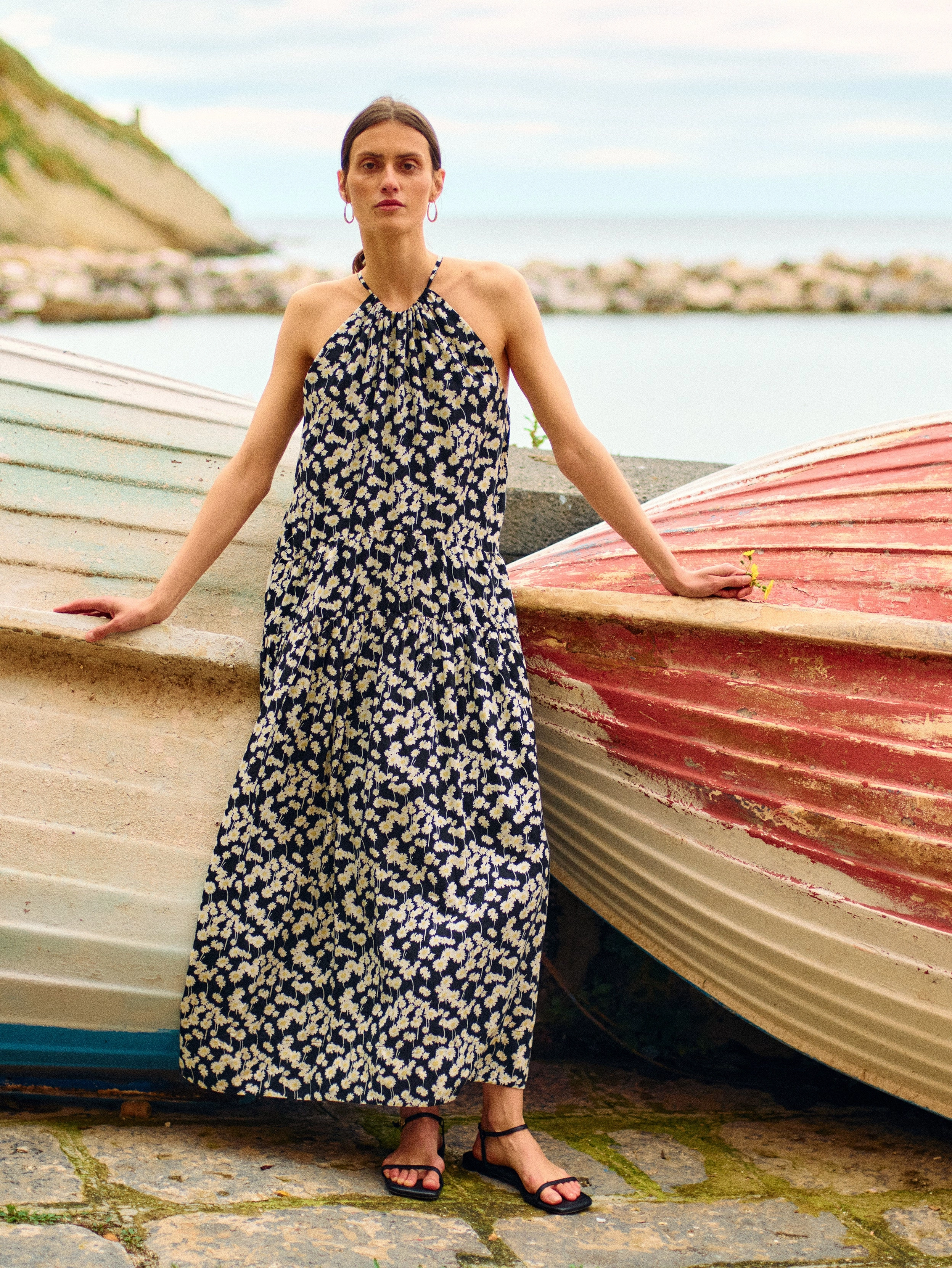 Bell Maxi Dress Modern Aesthetic Family Joy