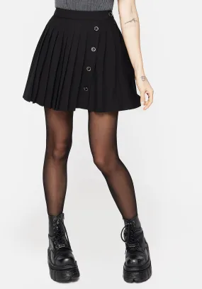 Fashion Style Natural Mood Moonage Pleated Mini Skirt