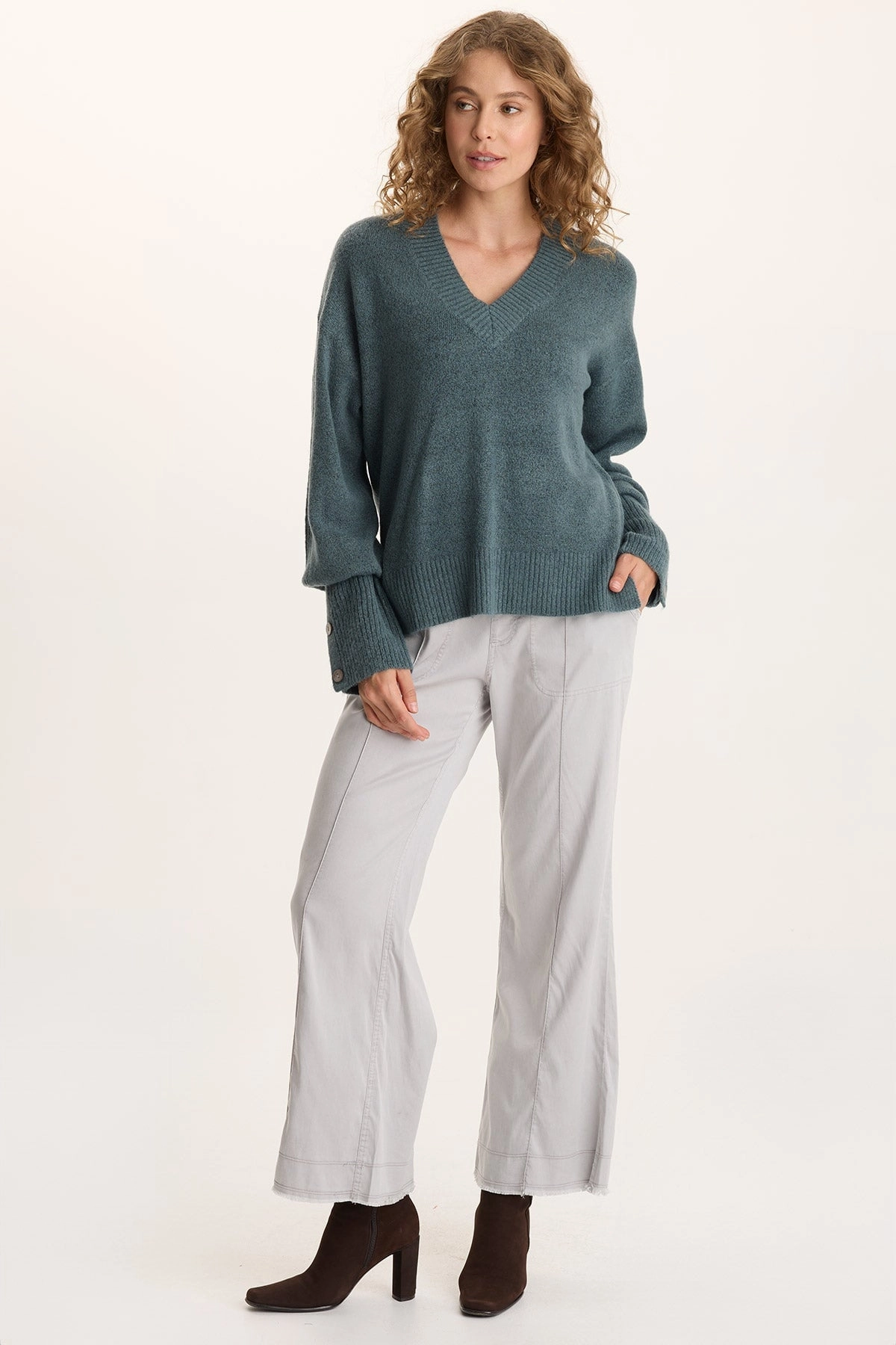 Orn Tencel Pull-On Wide-Leg Pant AbrasionResistant Sleek lines