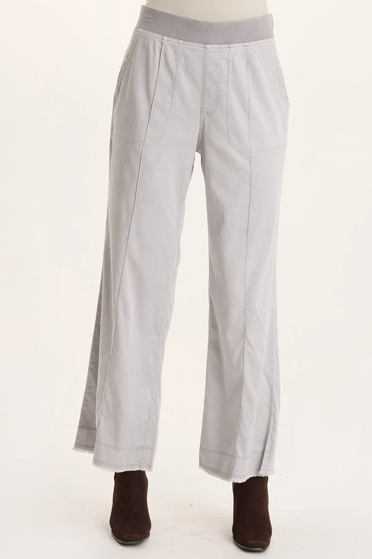 Low Bulk Material Effortless Design Orn Tencel Pull-On Wide-Leg Pant