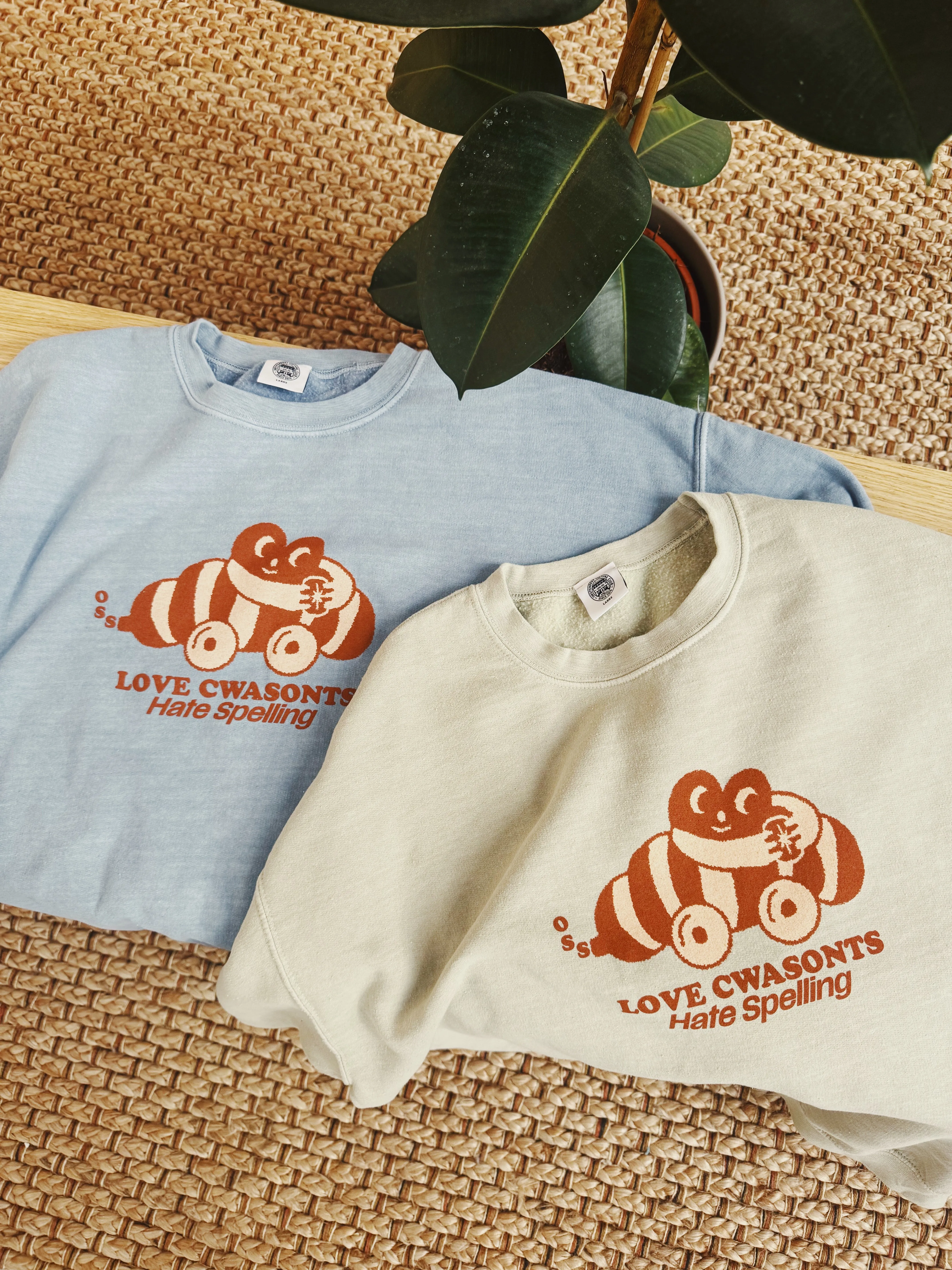 Other Side Store 'Love Cwasonts' Sweater - Vintage Washed Ecru Seasonal Layer Thermal Insulation Technology