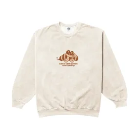 Other Side Store 'Love Cwasonts' Sweater - Vintage Washed Ecru Chilly Comfort Look